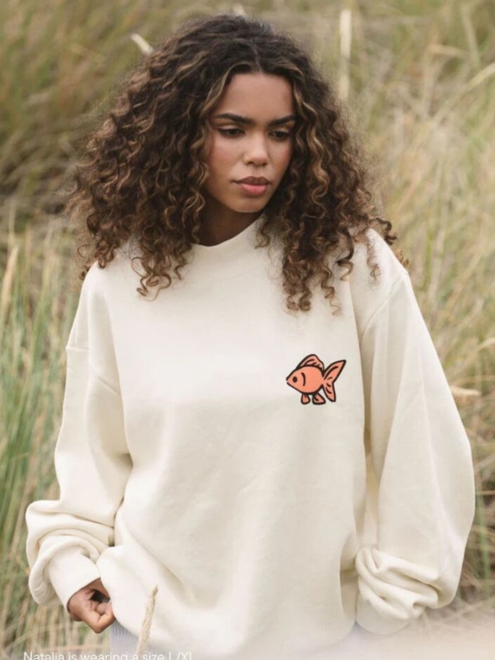 Parke RARE Heritage Summerland Mockneck Cream Fish Shell Tropical Size Large XL - Picture 3 of 11